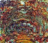 モネ　「薔薇の並木道」　1920-22　| 　100x89cm　 | マルモッタン美術館、パリ